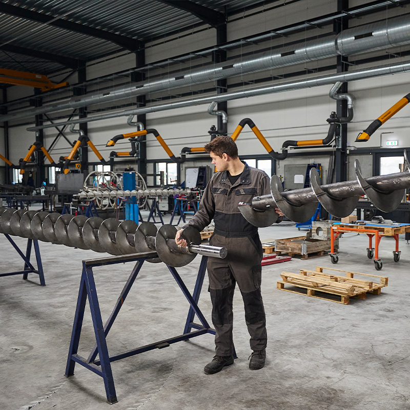 schroefblad op standaard